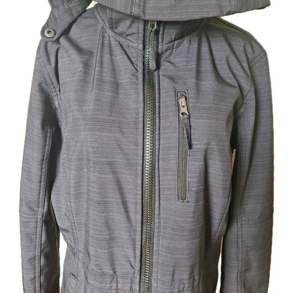 FREE COUNTRY  Lined  Softshell Jacket Size Large Removable Hood - Picture 7 of 10